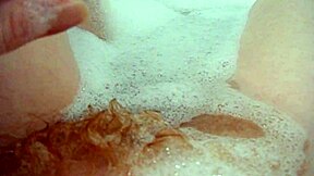 annie enjoys a comfy bubble bath with her body and monster toys
