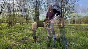 watched wild quickie with big cock in public