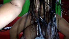 riding black bull hard on motel couch, then femdom in amazon