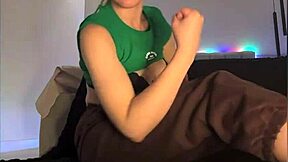 teen's closeup masturbation leads to orgasm