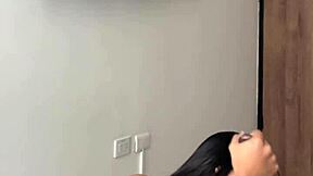 cute brunette visits stepbrother for amateur chat