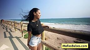 Stunning Ebony Beauty Eden West Reveals Her Big Tits And Gets Fucked By Charles Dera!