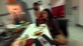 party at the mansion! all the girls arrived and the fucking starts now!