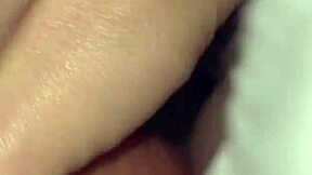 Classic scene where big cock penetrates tiny pussy in hardcore action with redhead housewife