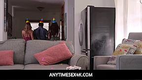 Teen Freeused By Siblings On Birthday!