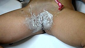 Shaving Hairy Pussy With Pink Nails Close Up Trimmer And Razor Free?