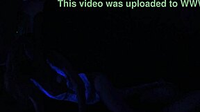 I watch carrie b's skinny body in blacklight sex, so hot!