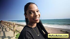 Stunning Ebony Beauty Eden West Reveals Her Big Tits And Gets Fucked By Charles Dera!