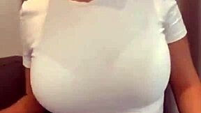 Stepmom In Short Skirt Shows Her Bra