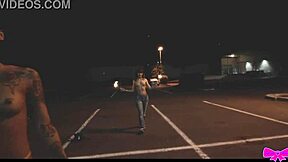 Topless Outdoors Sparklers With Honey Gold Dakota Marr