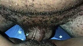 wife tells husband to fuck her gently in missionary and cum inside hairy pussy