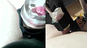 early morning outdoor session where woman takes control with dildo and makes me cum fast?