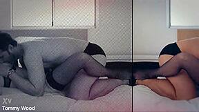 teen redhead aria carson rims older guy