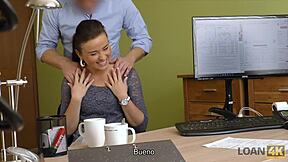 Slutty frances feels excited to try her loan manager's cock in this casting interview.