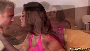 Teen pornstar in lingerie gets fingered and masturbates to cum drip