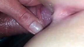 lucky student orgasms from fingering and creampie with friend