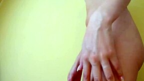 Big ass Brazilian babe MysteriousKathy teases in lingerie, strips thong panties, worships natural fat ass solo.