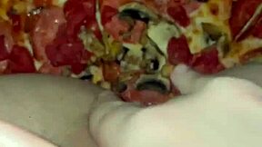 Kinky food fetish masturbation with ice cream in pussy, wants BBC