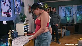 inlaws are all over and in daughter-in-law, what a provocative scene