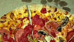 Kinky food fetish masturbation with ice cream in pussy, wants BBC