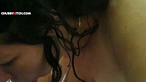 Young Chubby Brunette Gives Sensual Oral With Facial