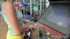 zoe foxx sucking and fucking cocks in pov, her tight pussy getting pounded hard