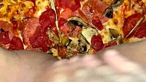 Kinky food fetish masturbation with ice cream in pussy, wants BBC