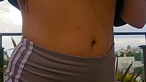 simon says i should squirt all over as my cute latina roommate fingers my big ass and natural tits in dorm domination 😈