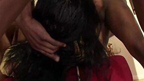 Ebony Coed Gets Bukake From Monster Cock In College