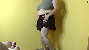 Femdom Bbw Milf Milking Fat Nerd Virgin Cock!