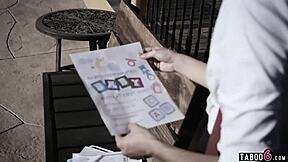 Babysitter Handles Huge Cock!