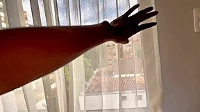 Colombian Stepsister Bends For Big Black Cock