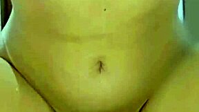 tanned stepsister rides my cock hotly.