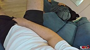 Stepmother Lies Down Without Panties for Her Stepson