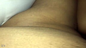 Latina wife bounces on hard dick during homemade wedding night. She enjoys the intimate couple moment.