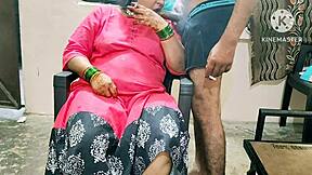 indian desi mom interacts with neighbour boys