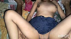 Intense Fuck Session With Neighbour Wife's Creamy Pussy In Bed Close Up Curvy Action