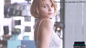 Does petite russian teen model lilit ariel look amazing naked with small tits and centerfold view?