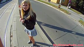 What happens when a real European teen gets bent over and fucked doggystyle outdoors on hidden cam?