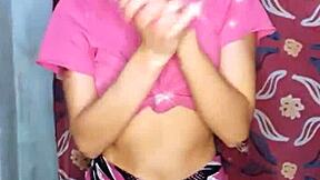 i'm doing my cute petite workout routine before recording this homemade video