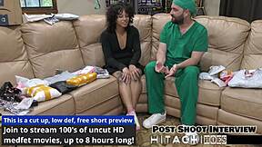 Good moaning from petite latina nicole luva with close up hairy pussy vibrator orgasm