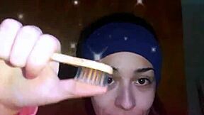 i'm doing my cute petite workout routine before recording this homemade video