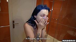 khalamit� sneaks around cheating on her boyfriend getting fucked secretly at home while he cooks