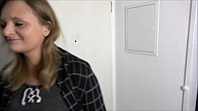 oh god, this curvy blonde teen slut swallows my huge monster cock in pov deepthroat