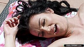 Stepdaughter experiences intense fisting from her stepdad with deepthroat and face fucking in European style.