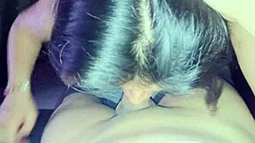 Compilation of incredible deepthroat blowjob from cute Colombian babysitter filled with cum in mouth