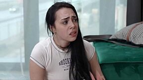 that naughty brunette bitch gets spanked and creampied by muscular daddy in rough domination 😤🍑