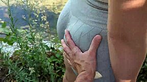 Got caught while fucking a beautiful girl in the woods with italian dialogues