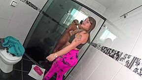 It turned into a wild party at the mansion with lots of women getting naughty in the shower and bathroom.