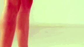 petite brunette latvian ballet dancer ilvy kokomo strips naked to practice her sensual moves freely